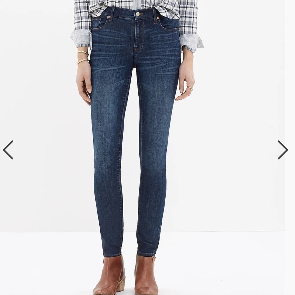 Madewell High Riser Skinny Skinny Jeans in Atlantic